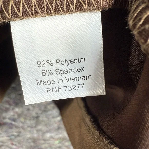 LC Lauren Conrad Moto Jacket Women 1X Brown Faux Suede Asymmetrical Zip - Picture 7 of 14